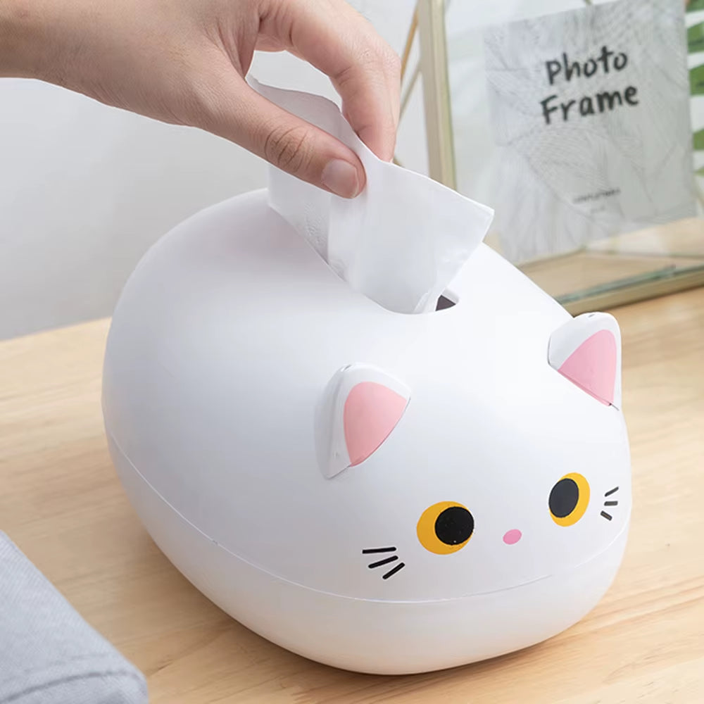 Creative Cartoon Cute Simple Multi-Functional Storage Ornaments Tissue Box Pumping Paper Box Home Dining Room Coffee Table