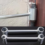 Hinges Gap Adjusting Wrench Double-Headed Door Hinge Repair Spanner for round Bolt Labor-Saving Door Hinges Gaps Repair Tools