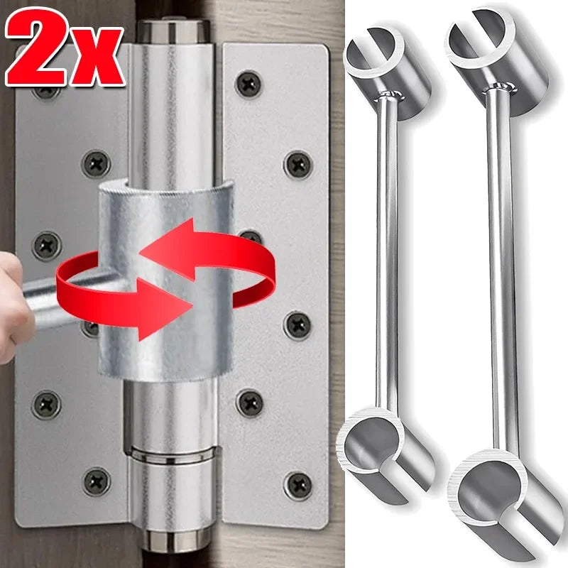 Hinges Gap Adjusting Wrench Double-Headed Door Hinge Repair Spanner for round Bolt Labor-Saving Door Hinges Gaps Repair Tools
