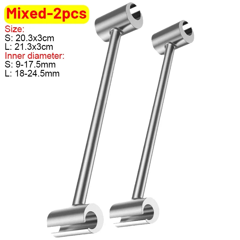 Hinges Gap Adjusting Wrench Double-Headed Door Hinge Repair Spanner for round Bolt Labor-Saving Door Hinges Gaps Repair Tools